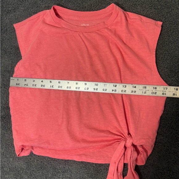 Banana Republic Coral Sleeveless Tie-Front Top - Picture 2 of 3